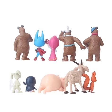 Masha And The Bear Set Of 10 Masha And The Bear Figures Masha And The Bear Toys With Movable