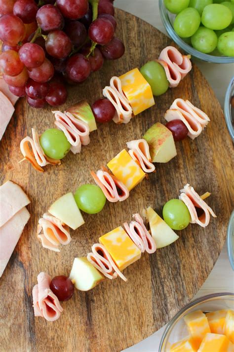 Cheese And Meat Kabobs Lunchbox Meat And Cheese Skewers