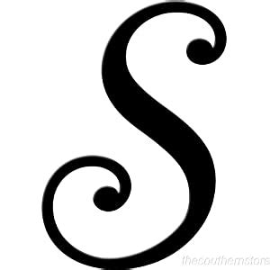 Fancy letters are extraordinary letters that are more beautiful and attractive than ordinary letters. Initial It Initial Powder Coat Black Metal Script Letter S ...