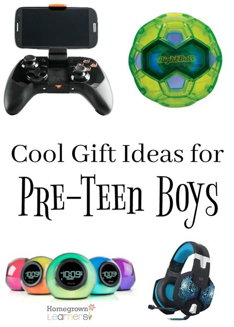 Maybe you would like to learn more about one of these? Cool Gift Ideas for Pre-Teen Boys — Homegrown Learners