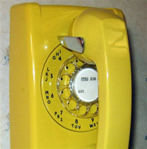 Evolution Of Technology Remembers Old Rotary Dial Telephones