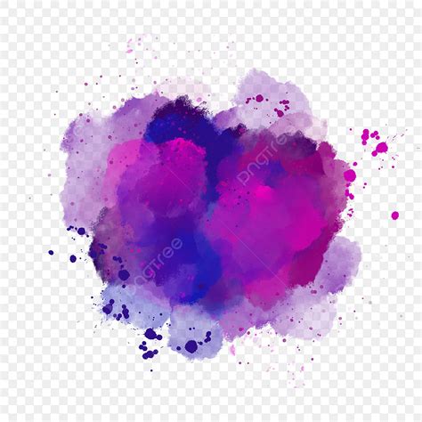Purple Watercolor Splash Hd Transparent Purple Blue Watercolor Texture