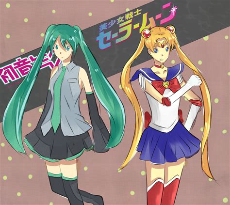 Miku Sailor Moon Twin Tails By Neko Hitomi On Deviantart