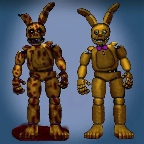 Fixed Springtrap V2 And Springtrapped Purple Guy Five Nights At