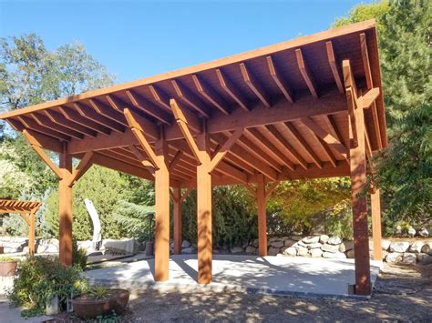 Mono Pitch Roof Diy Pavilion And Arbor Western Timber Frame