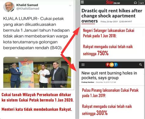 Current tax, warning notice, quit rent land tax. Cukai Petak - Menteri Ingat Rakyat Bodoh Ke?