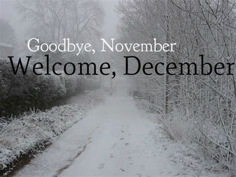 Goodbye November Welcome December Pictures Photos And