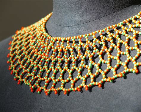 African Collar Necklace Vintage African Jewellery Summer Etsy