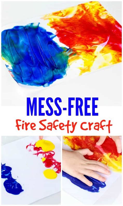 Fire Safety Craft Fun Easy Mess Free Craft For Preschool Or