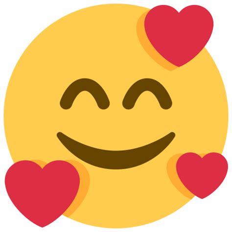 Smiling Face With 3 Hearts Emoji 🥰 Smiling Face With Hearts Emoji On