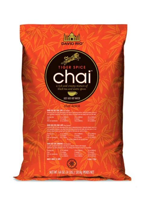 DAVID RIO TIGER SPICE CHAI 1 8 KG BAG Available From Access Direct