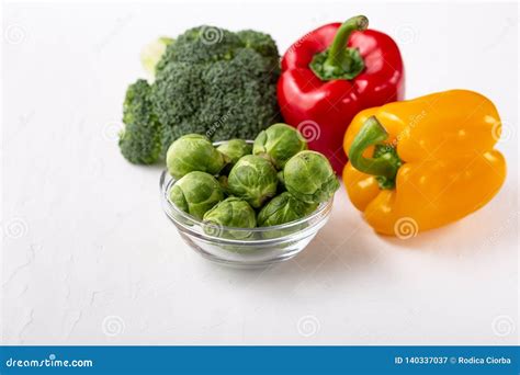 Freshly Selection Of Healthy And Clean Foods Stock Image Image Of