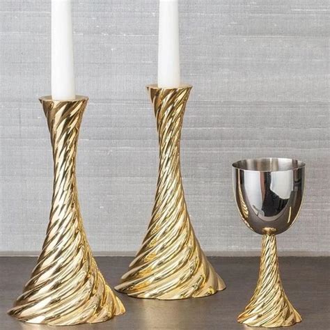 Michael Aram Twist Candle Holders Gold In 2020 Candle Holders