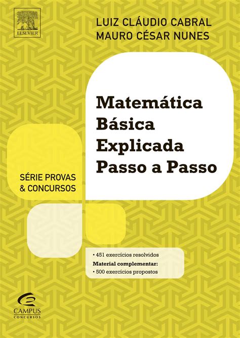 Matemática Básica Explicada Passo A Passo Pdf Luiz Claudio Cabral