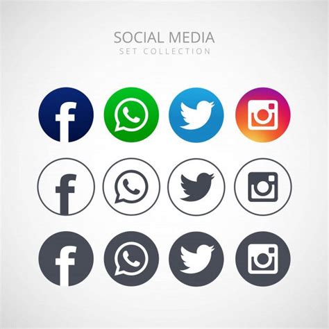 Baixe Cones Para Redes Sociais Vector Design Ilustra O Gratuitamente Social Media Icons Free
