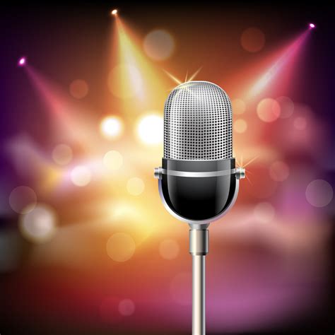 Retro Microphone Background 453227 Download Free Vectors