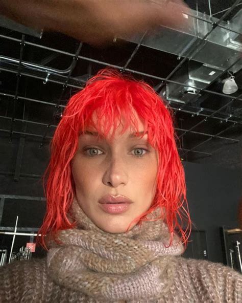 Bella Hadid Just Debuted Fiery Red Hair