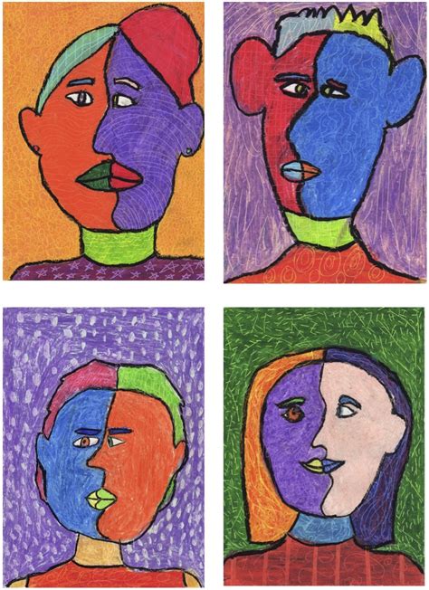 The Rolling Artroom Picasso Self Portraits 4 6 Grade