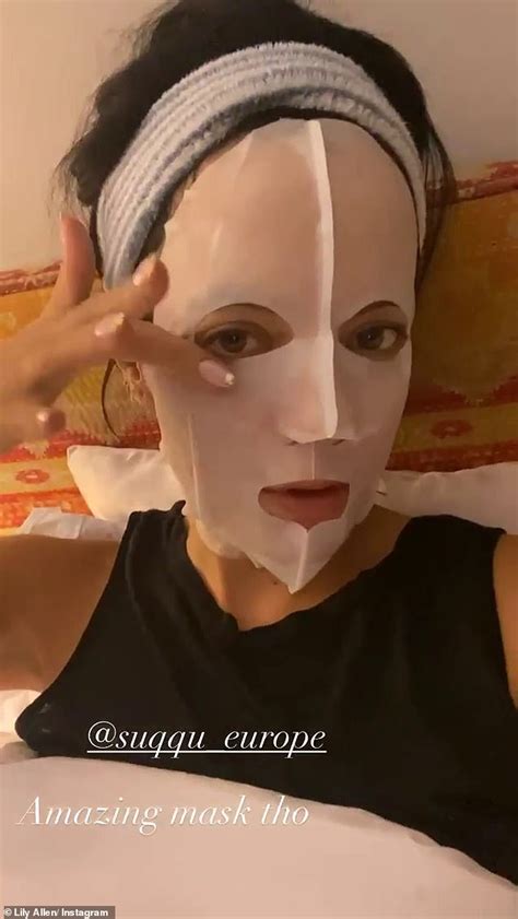 Lily Allen Pampers Herself With A Face Mask Before Revealing Her Fresh