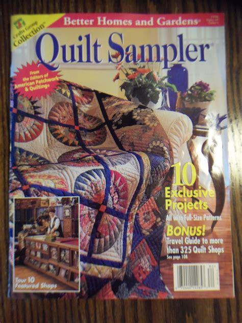 We are taking extended measures to ensure the safety and wellness of our customers & employees by closely. Better Homes & Gardens Quilt Sampler 1998 Back Issue loc14
