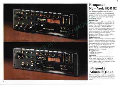 Maybe you would like to learn more about one of these? Catalogue Blaupunkt 1981 New York SQR82, Atlanta SQR22 ...