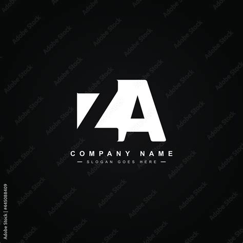 Initial Letter Za Logo Simple Business Logo For Alphabet Z And A