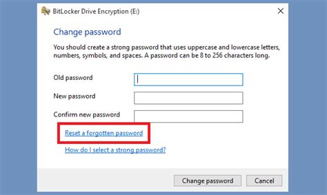 How To Reset Forgotten Bitlocker Password In Windows 10