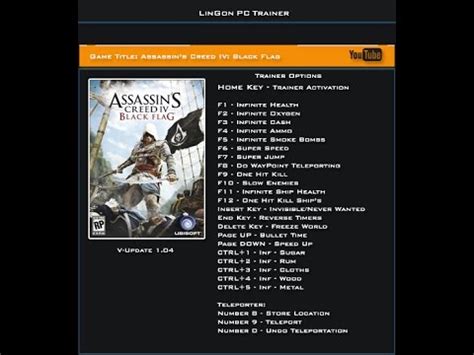 Assassin S Creed Black Flag Trainer Mrantifun Games Trainers