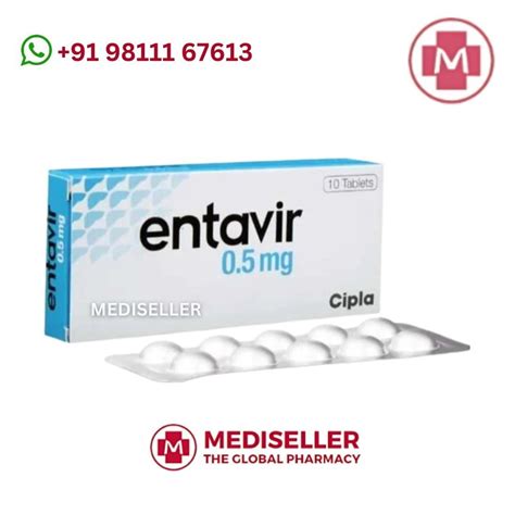 Entecavir 05mg Entavir 05 Mg Tablet Packaging Size 1x10 At Rs 599