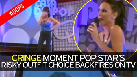 Pop Star Left Red Faced When Her Breast Pops Out During Live Tv Performance Mirror Online