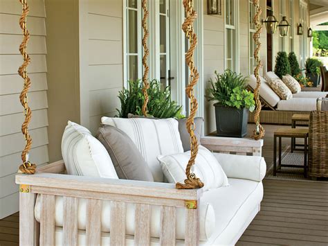 Swag hooks are easy to install, safer than standard swag hooks are my absolute favorite tool to hang things from the ceiling. How to Hang a Porch Swing - Southern Living