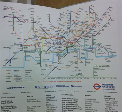 WHSmith S Tube Map With Elizabeth Line District Dave S London Underground Site