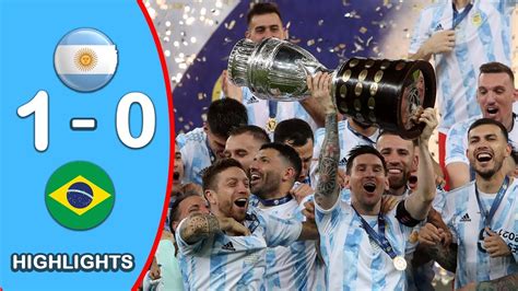 Copa America Final Argentina Vs Brazil 1 0 Extender Highlights And