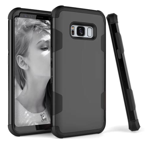 Luxury Case For Samsung Galaxy S8 Plus Cover Plain For 3 In 1