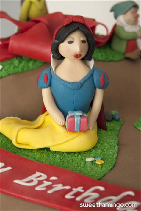 Snow White And The 7 Dwarfs Throw A Birthday Party Sweet Flamingo Cake Co