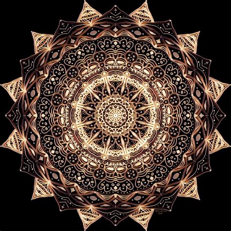Wheel Of Life Mandala Digital Art By Artful Oasis