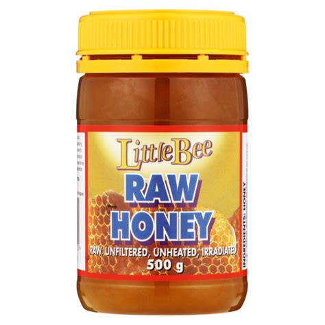 Little Bee Raw Honey Unfiltered 500g Honey Spreads Honey And Preserves Food Cupboard Food
