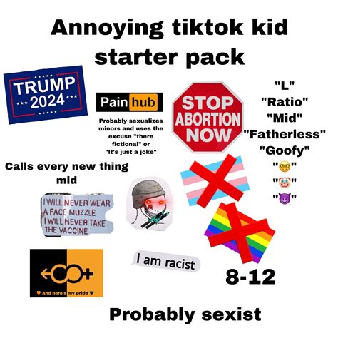 Annoying Tiktok Kid Starter Pack Starterpacks