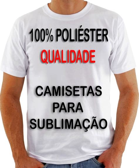 Camiseta Sublimação 100 Poliéster Malha Pp Camisa Lisa R 1790 Em
