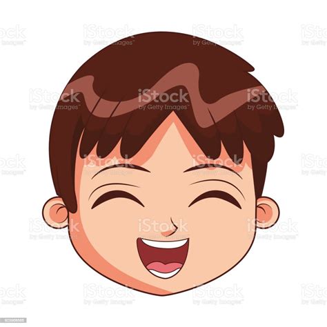 Cute Boy Face Cartoon Stock Illustration Download Image Now Istock
