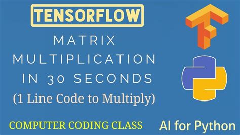 Tensorflow Tutorial How To Multiply Two Matrices In Python Matrix