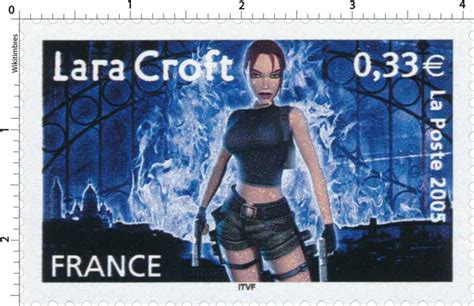 Timbre 2005 Lara Croft Wikitimbres