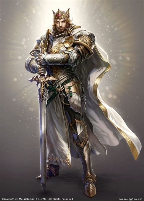 King Seunghee Lee Fantasy Warrior Paladin Ksatria