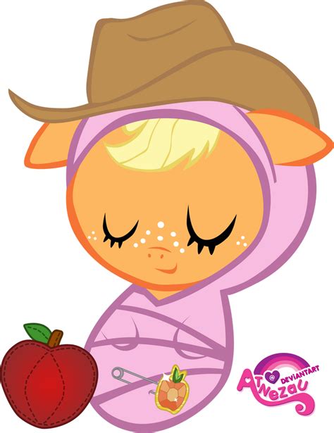 Applejack As A Filly And Foal Mane 6 Fillies Fimfiction