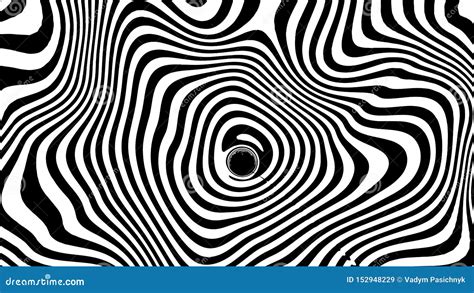 Optical Illusion Wave Abstract 3d Black And White Illusions