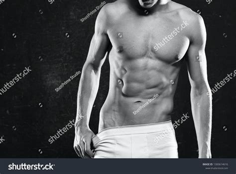 Wellbuilt Male Athlete Naked Muscular Body Stock Photo Edit Now