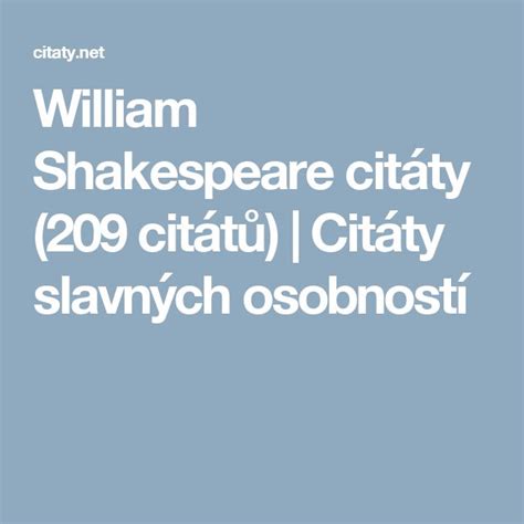 william shakespeare citáty 209 citátů citáty slavných osobností