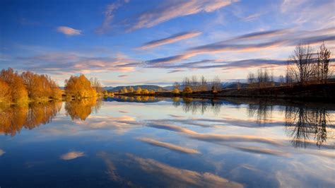 Clouds Landscapes Nature Trees Skyscapes Reflections Wallpapers Hd