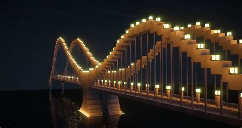The Wave Modern Suspension Bridge Minecraft Map
