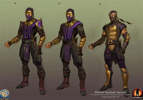 Mortal Kombat 9 2011 Character Art Mortal Kombat Secrets